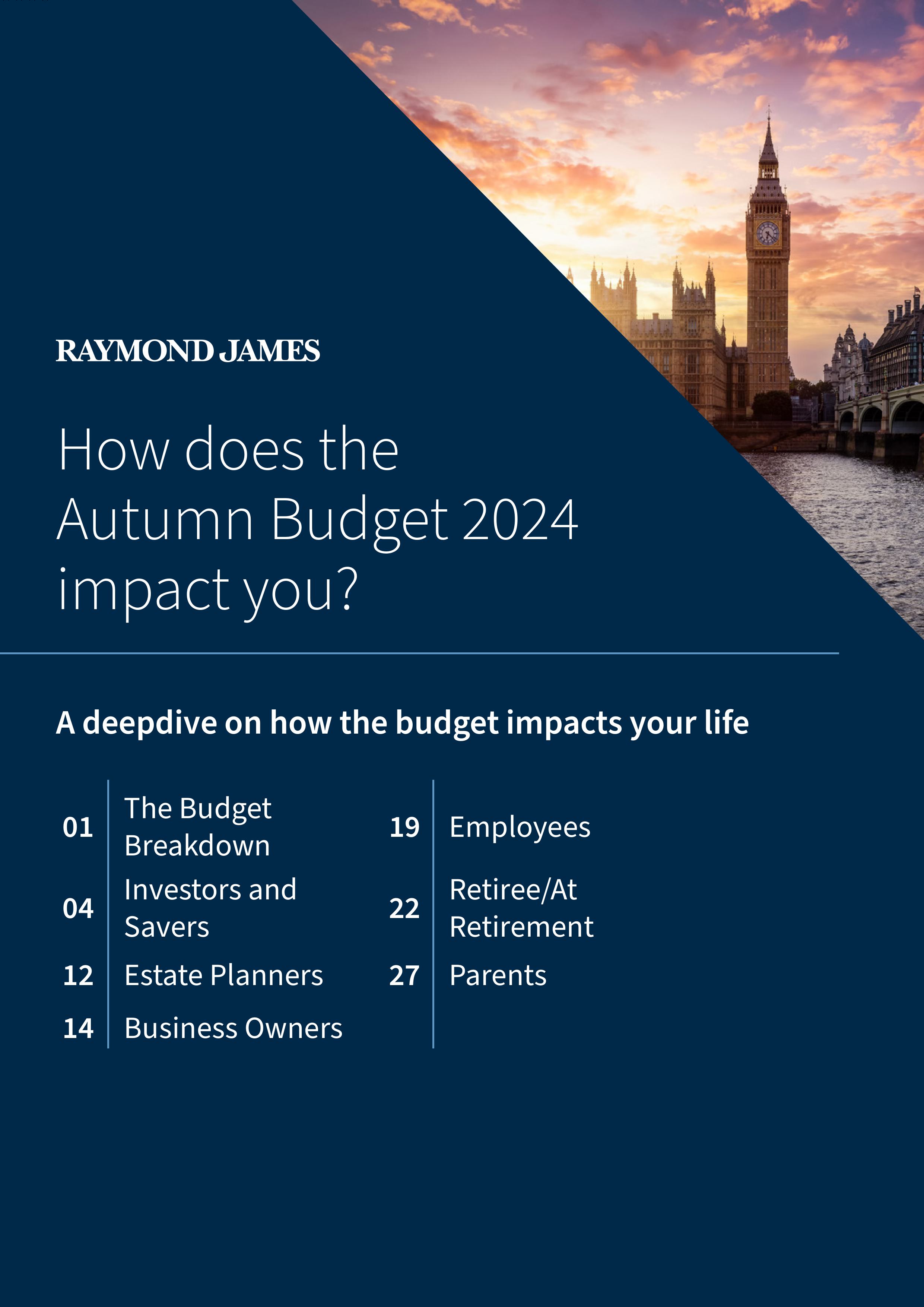 How does the Autumn Budget 2024 impact you?